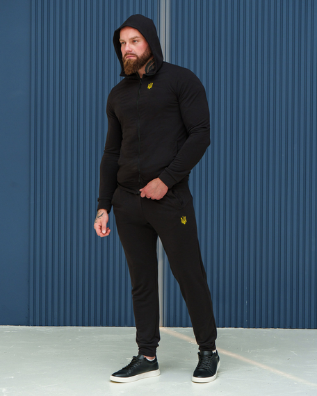 Костюм тризуб весна чёрный S M | Зображення 7