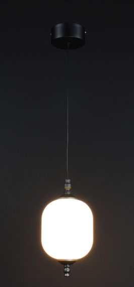 Люстра світлодіодна підвісна LED світильник для квартири на стелю лед 27163 Чорний 30-170х13х13 см. | Зображення 2