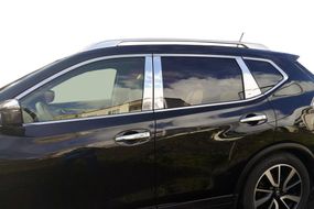 Хром на стойки (нерж) для Nissan X-trail T32/Rogue 2014-2021 гг