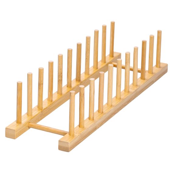 Підставка для тарілок та кришок  45×11×9.5 (см) дерев'яна на кухню HB-40-14 | Зображення 3