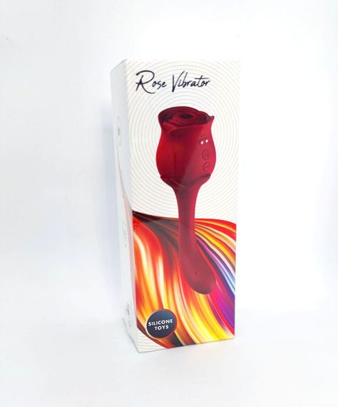 Подвійний вібратор з вакуумною стимуляцією Stymulator- ROSE S-E05 purple | Зображення 3