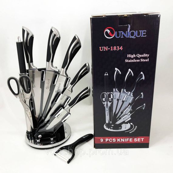 Набір ножів для готування UNIQUE, Кухонні ножі для готування Набір ножів гурманів і кулінарів MN-15 | Зображення 8