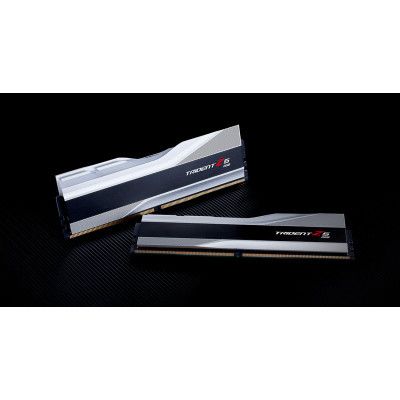 Модуль памяти для компьютера DDR5 32GB (2x16GB) 7600 MHz Trident Z5 RGB Silver G.Skill (F5-7600J3646G16GX2-TZ5RS) | Зображення 5