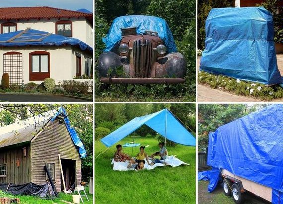 Тент чохол накидка 75 гр/м² 4 х 6 м VOREL -85115 | Зображення 8