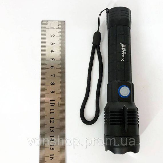 Портативний LED ліхтар на батареї Bailong, Перезаряджуваний ручний ліхтар військовий зсу PN-38 | Зображення 6