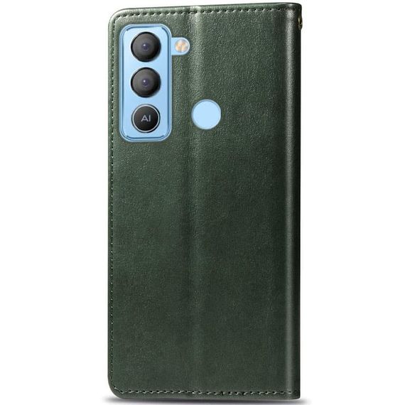 Шкіряний чохол-книжка GETMAN Gallant (PU) для TECNO Pop 5 LTE Зелений | Зображення 1