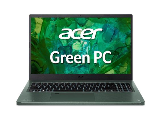 Ноутбук Acer Aspire Vero AV15-53P 15.6' FHD IPS, Intel i5-1335U, 16GB, F512GB, UMA, Lin, зелений (NX.KN5EU.002) | Зображення 1