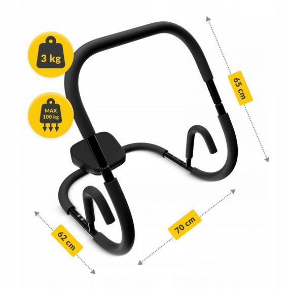 Тренажер для преса 4FIZJO Ab Crunch Black (P-5905973402675) | Зображення 1