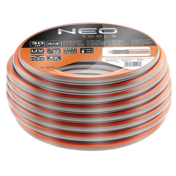 Шланг NEO садовый 30м, 3/4, 4-слой. Optima -20°/+60°C, max 25 bar (15-824)