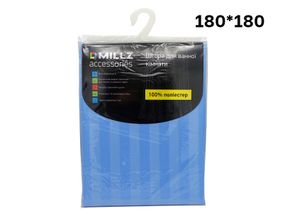Шторка - фіранка для ванної MILLZ блакитна поліестер 180х180 MRS-P-063