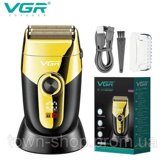 Профессиональная электробритва VGR V-383 Finale Shaver с подставкой