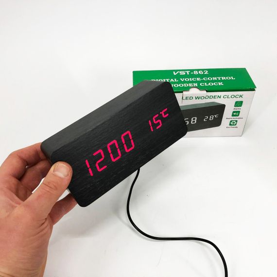 Красивий настільний годинник VST-862, LED настільний годинник Стильний ZN-28 | Зображення 6