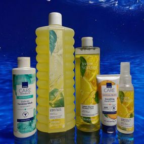 Набор Avon Senses Lemon Burst для тела и интимной гигиены (подарочный набор с лимонным ароматом, уход для всей семьи