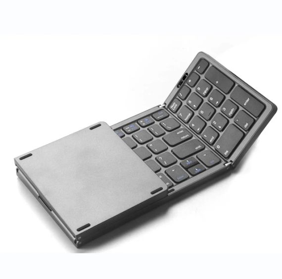FOLDING KEYBOARD Бездротова клавіатура складана ,колір сірий (ENG)