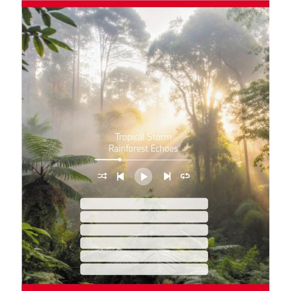 Зошит учнівський "Мелодія природи" 024-550252K-5 в лінію, 18 аркушів