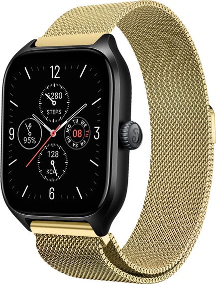 Ремінець 20 мм міланська петля BeWatch для Amazfit GTS 4 / Mini Золотий (1010228.6)