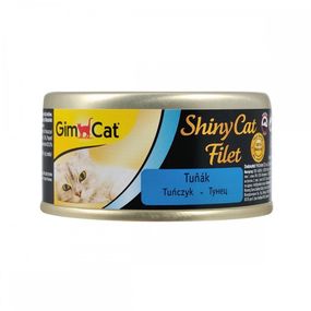 Вологий корм з тунцем для котів GimCat Shiny Cat Filet, 70 гр