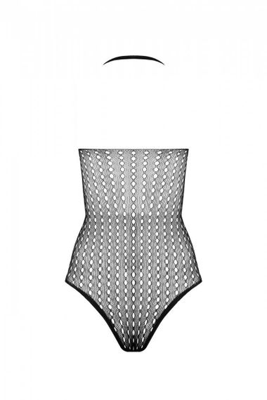 Бодистокинг с декольте Passion BS088 black, имитация корсетной шнуровки sexstyle | Зображення 6