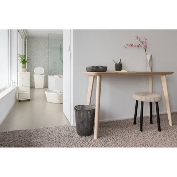 Корзина для паперів пластикова Curver (Курвер) Knit 7 л (03678) Коричневий | Зображення 4