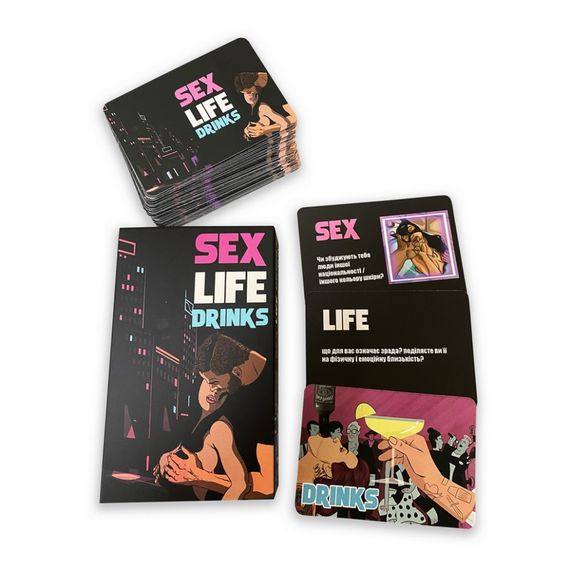 Карточная игра "Sex Life Drinks" PLR-0017, 64 карточки | Зображення 1