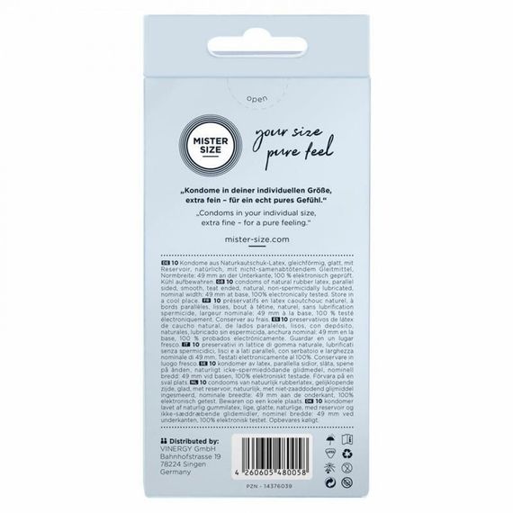 Презервативи Mister Size 49mm pack of 10 | Зображення 1