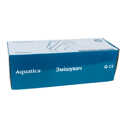Змішувач MD d40мм для кухні гусак прямий 250мм на гайці Aquatica | Зображення 3
