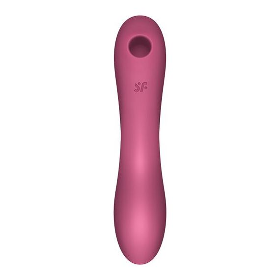 Вакуумний стимулятор із вібрацією Satisfyer Curvy Trinity 3 Red | Зображення 2
