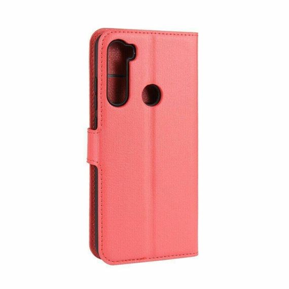Чохол книжка з кишенями для карт на Xiaomi Redmi Note 8T колір Червоний | Зображення 4