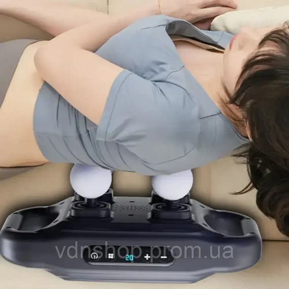 Перкусійний масажер для тіла, 4 головок, від USB, YCY -1601 / Масажер для спини / Вібромасажер | Зображення 4