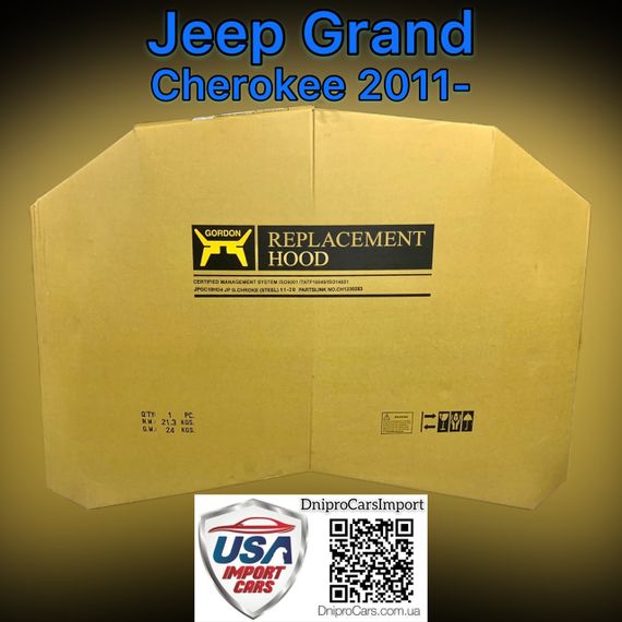JEEP Grand Cherokee з 2011 капот (steel), 55369587AG