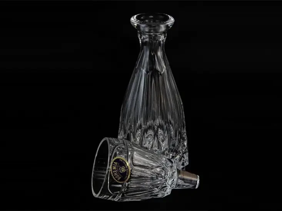 Графин скляний Bohemia One Man Bottles 140 мл (43500/36500/014), для алкоголю, віскі, коньяку | Зображення 2