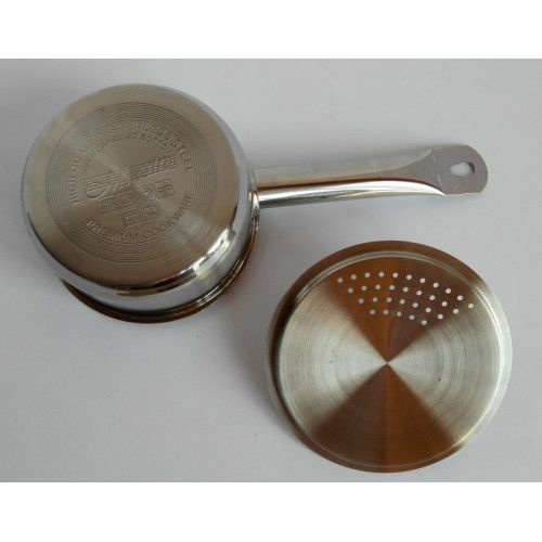 Кухонний ковш Maestro MR-3511-14S, 0.75 л, 14 см, з нержавіючої сталі з кришкою, для всіх типів плит | Зображення 7