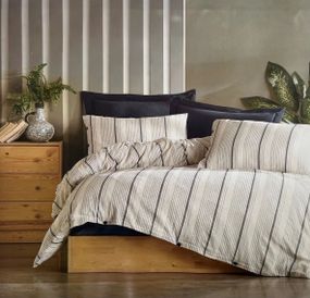 Постільна білизна Saheser Naturel 200 х 220 см Avva Lacivert