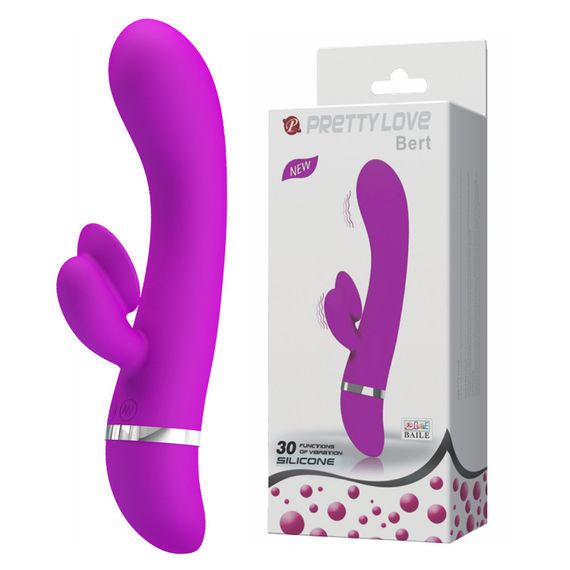 Вібратор кролик Pretty Love Bert, фіолетовий Sex Aura