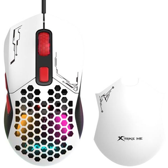 Мишка XTRIKE ME GM-316, ігрова, 7200dpi., 6кн., 13 режимів RGB, 2 панелі, біла | Зображення 8
