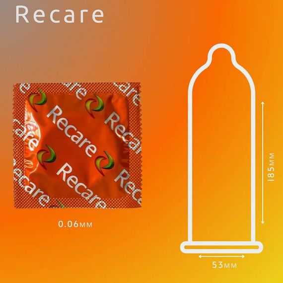 Презервативы Recare Color Fruit Flavour Condoms 3 шт, ароматы: мята, банан, клубника | Зображення 2