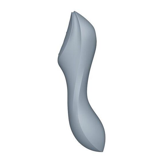 Вакуумний стимулятор з вібрацією Satisfyer Curvy Trinity 3, Сірий — потужна стимуляція та розкішне задоволення | Зображення 2