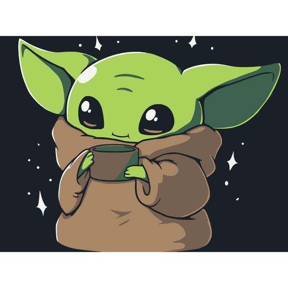 Картина за номерами "Малюк Йода" 15581-AC 30x40 см