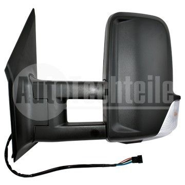 Зеркало левое (эл. с подогревом) Mercedes Benz Sprinter W906 06-18/ VW Crafter 06-13 /со средним вылетом кронштейна/,