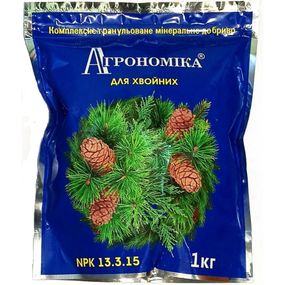 Добриво пролонговане Агрономіка для хвойних 13.3.15 1 кг