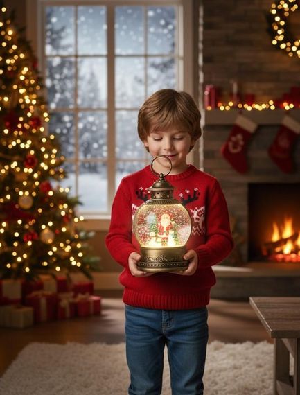 Новорічний сніжний світильник-декор LED XPRO LUX-8005 (47459-XHF-8005_626) | Зображення 8