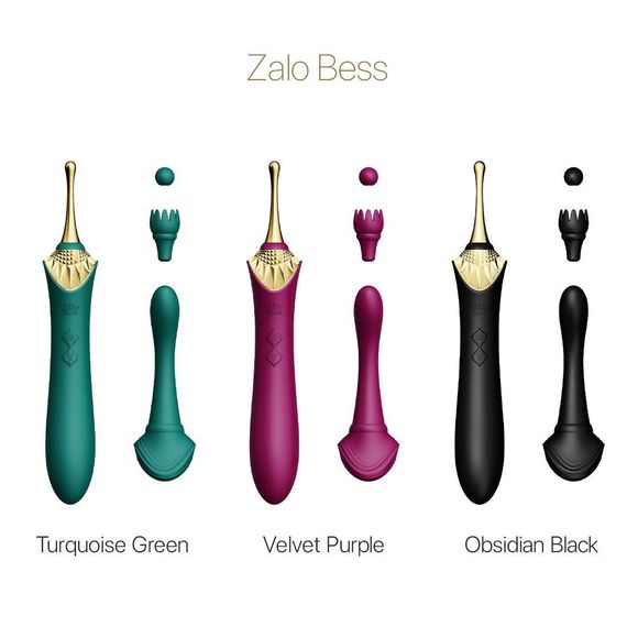Вібратор Zalo - Bess Turquoise Green | Зображення 7