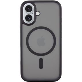 TPU+PC чехол Metal Buttons with MagSafe для Apple iPhone 16 (6.1") Черный