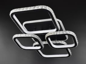 Люстра світлодіодна стельова LED світильник для квартири на стелю лед 26322 Білий 12х41х60 см.