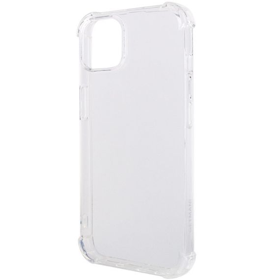 TPU чохол GETMAN Ease logo посилені кути для Apple iPhone 15 Plus (6.7") Безбарвний (прозорий) | Зображення 2