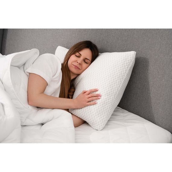 Подушка Ardesto ортопедична Sleepwell прямокутна, піна меморі 50х70см білий (ART5070SHP) | Зображення 7