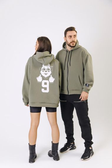 Зіп Худі унісекс МА (01) олива | Зображення 1