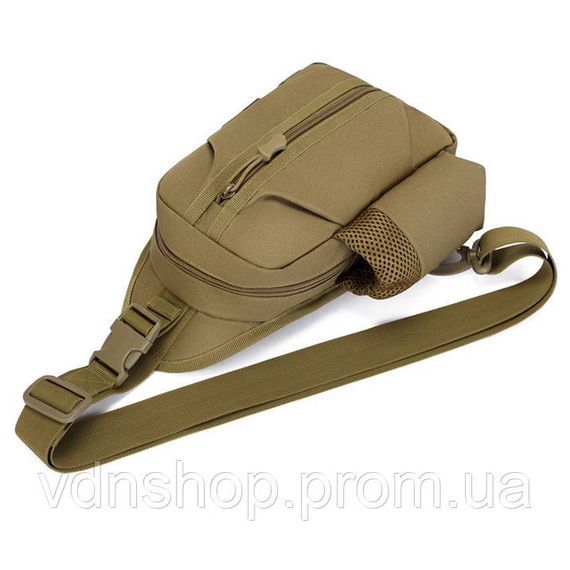 Чоловіча брезентова сумка через плече, Тактична нагрудна сумка для чоловіків Чоловіча армійська FK-99 | Зображення 3