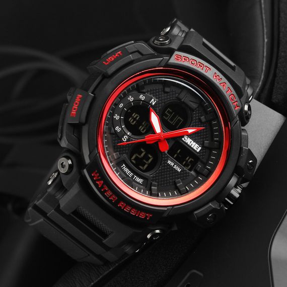 Skmei 1343 (1343RD) Black-Red SALE | Зображення 2
