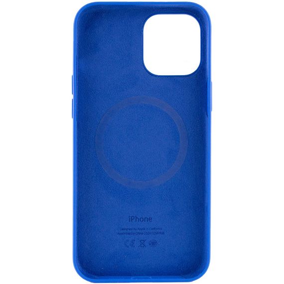 Чохол Silicone case (AAA) full with Magsafe and Animation для Apple iPhone 12 Pro Max (6.7") Синій / Capri Blue | Зображення 2